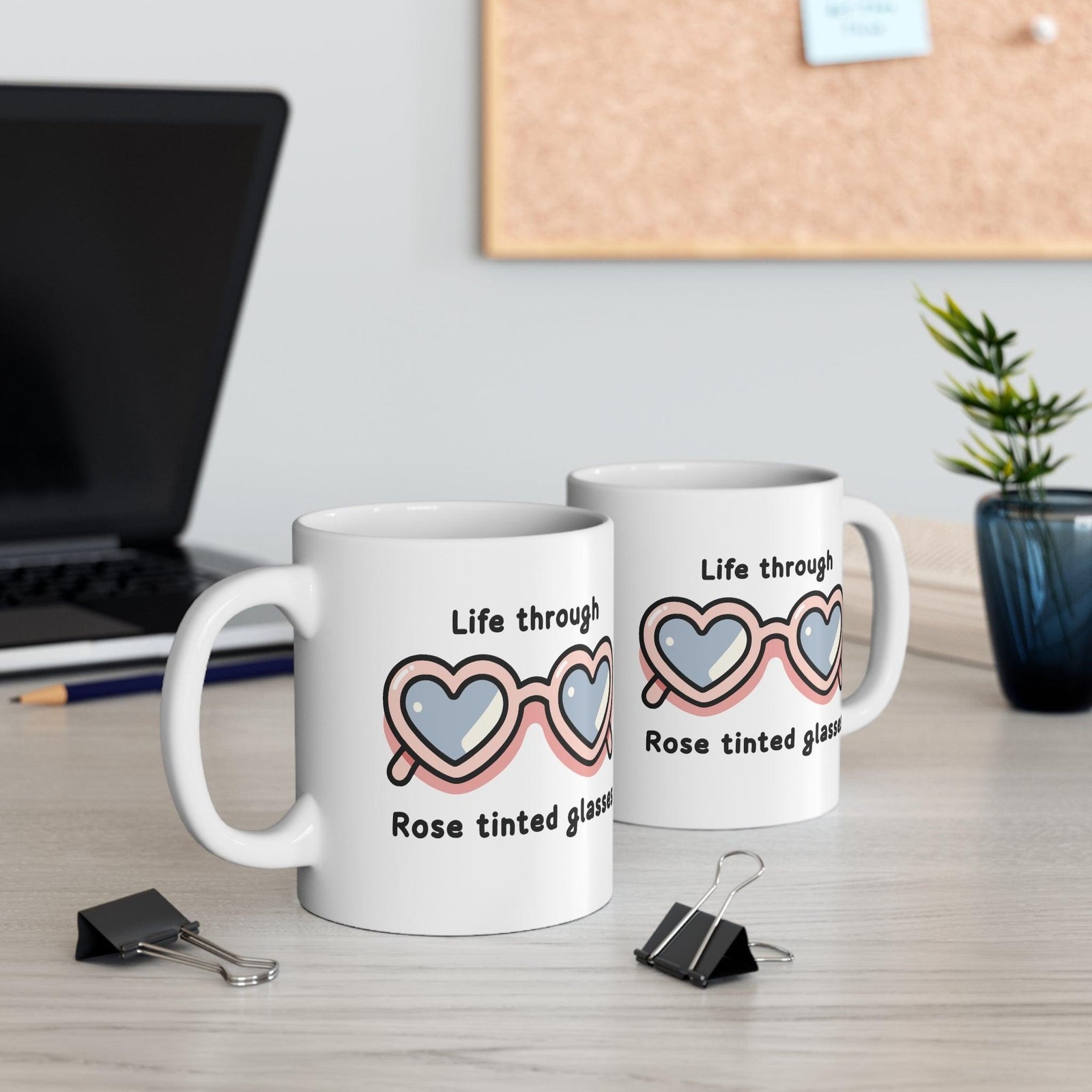 Rose - Tinted Glasses Mug | 11 oz Everyday Optimism | Buy Online from The Home Crafters