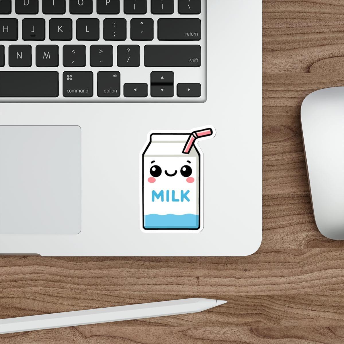 Cute Milk Carton Sticker – Whimsical Waterproof Decal | Buy Online from The Home Crafters