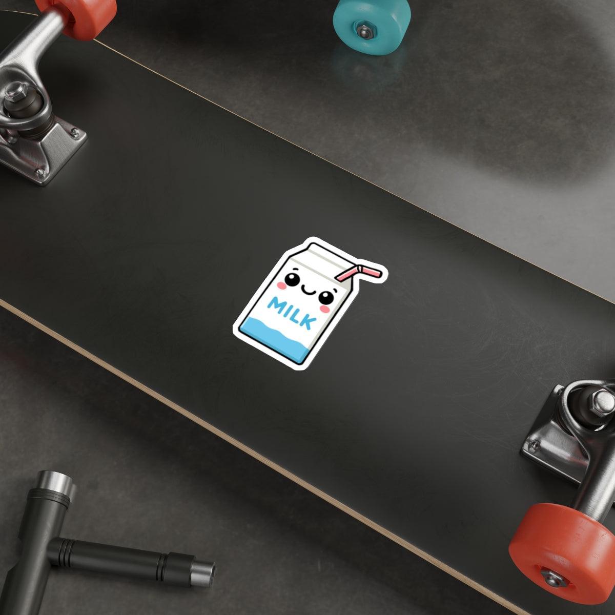 Cute Milk Carton Sticker – Whimsical Waterproof Decal | Buy Online from The Home Crafters