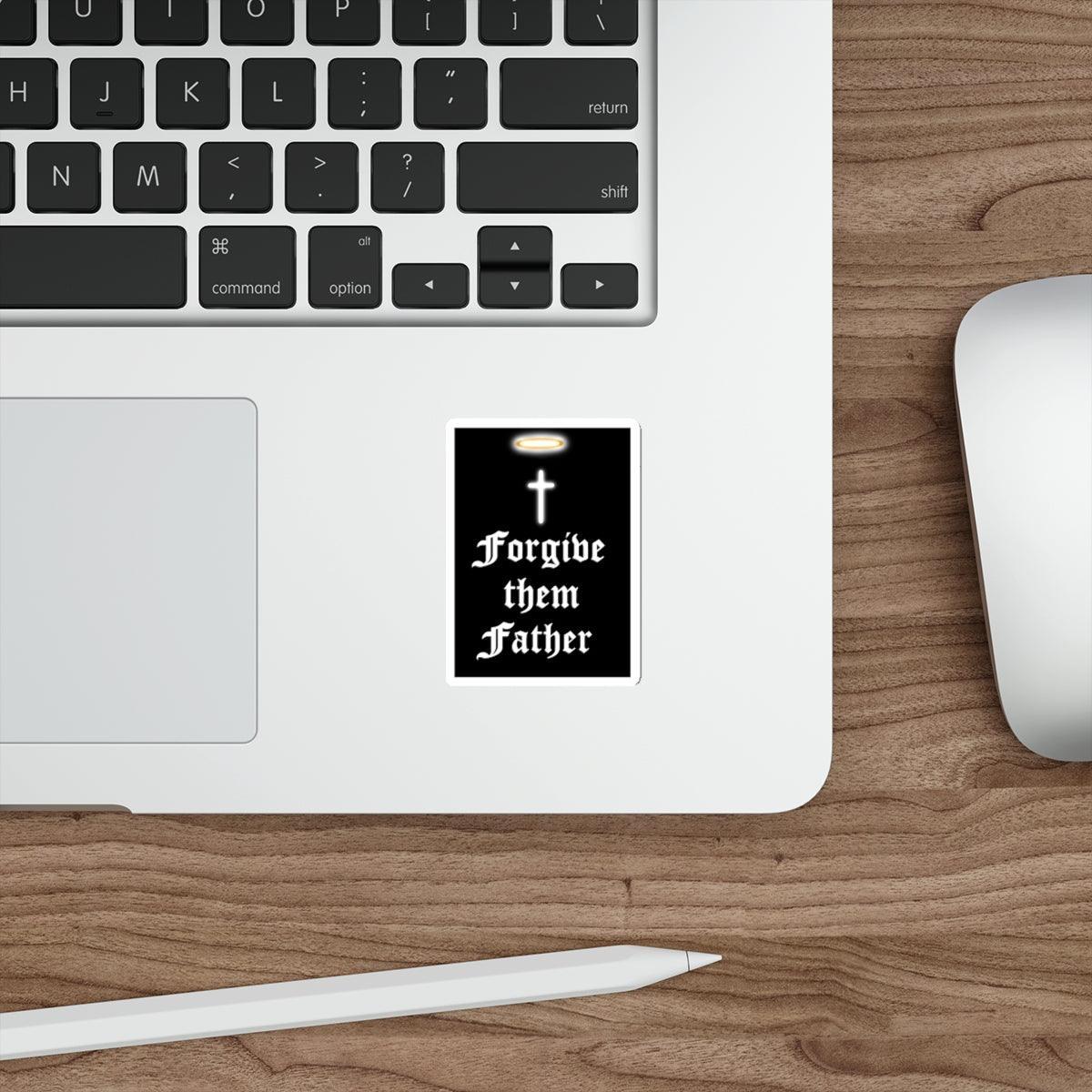 Forgive Them Father Cross Sticker | Buy Online from The Home Crafters