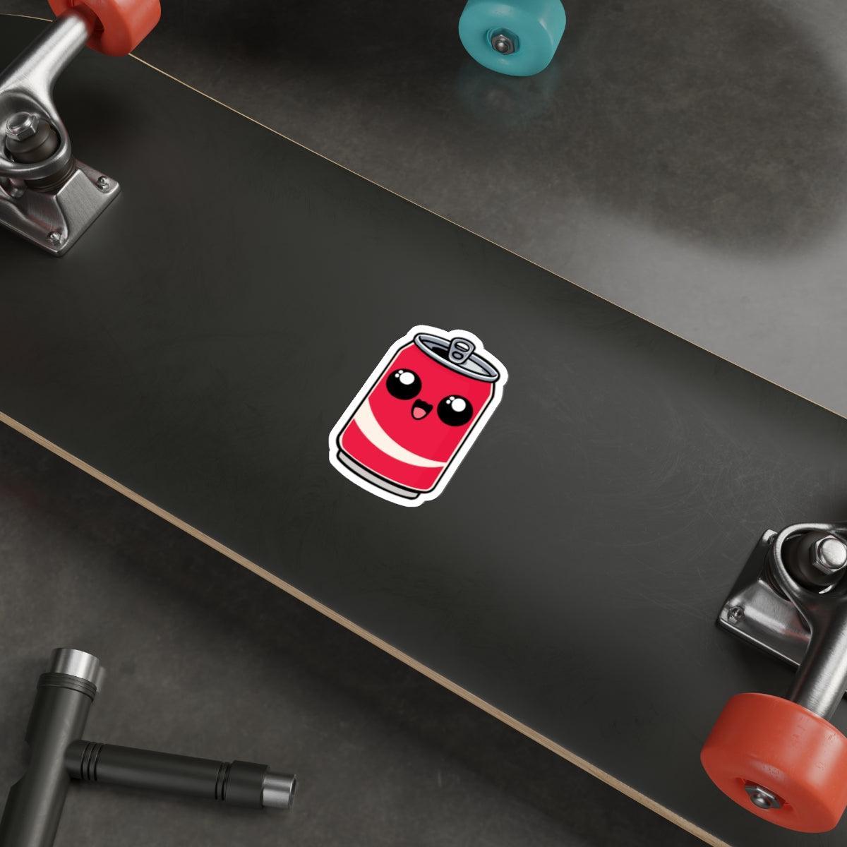 Cute Soda Can Sticker – Kawaii Waterproof Fun Vinyl Decal | Buy Online from The Home Crafters