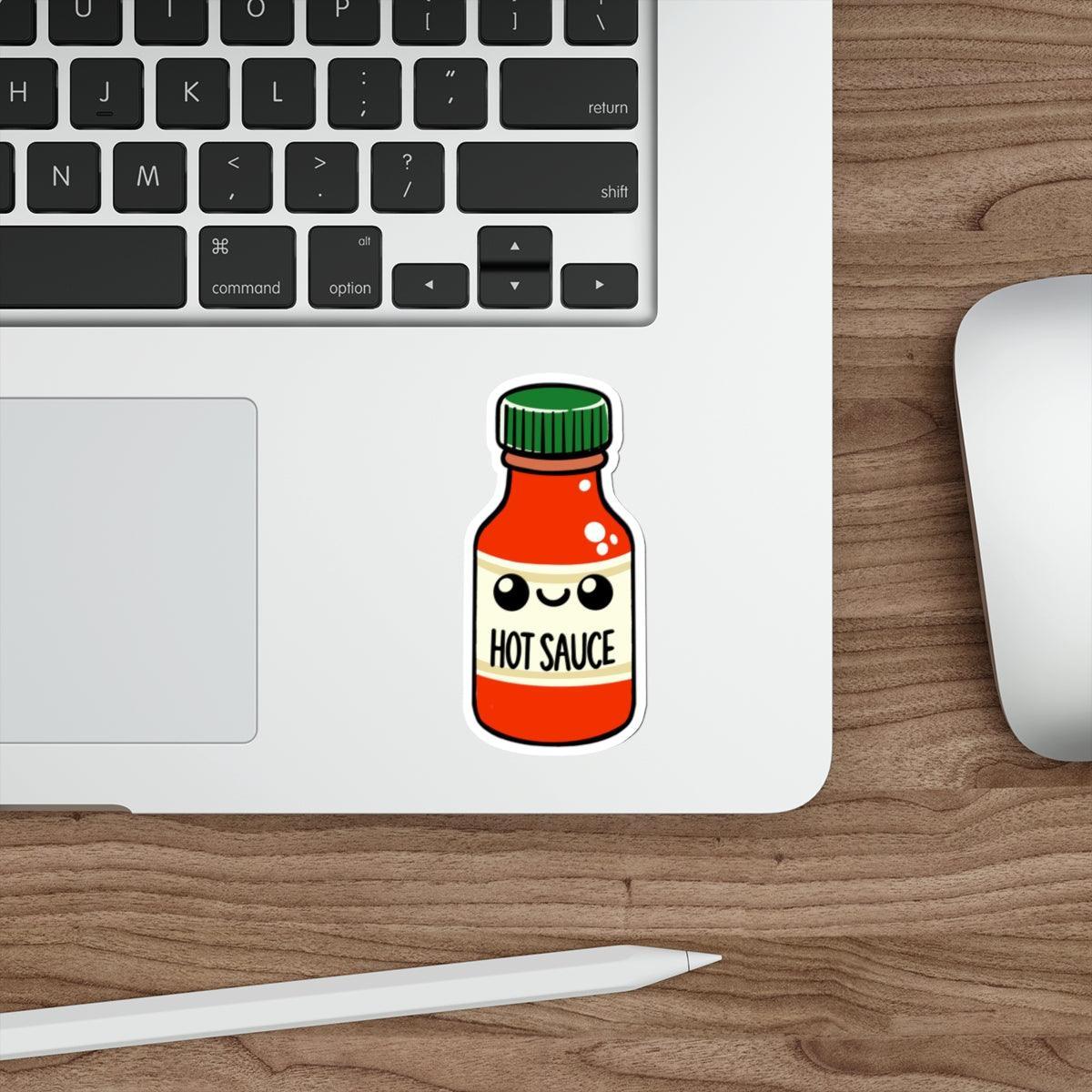 Cartoon Hot Sauce Sticker – Spicy Vinyl Food Sticker | Buy Online from The Home Crafters