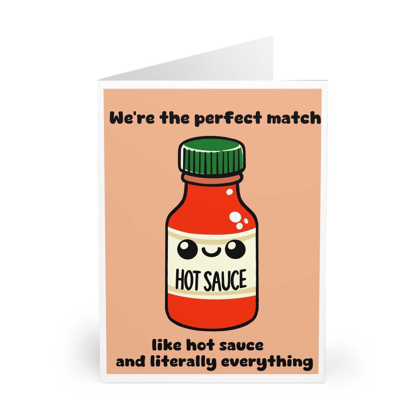 Hot Sauce Love Card – Funny Spicy Couple Greeting Card | Buy Online from The Home Crafters