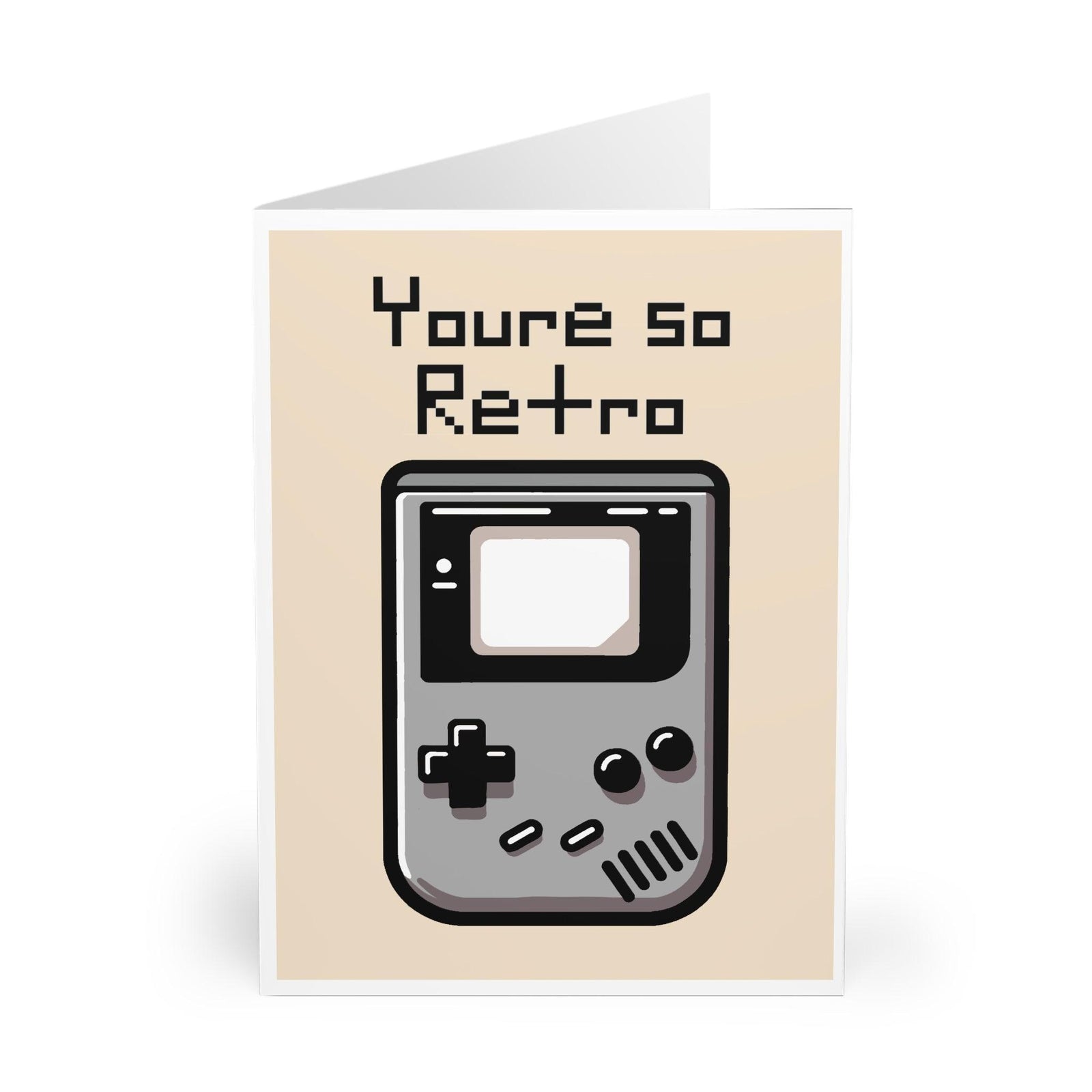 You're So Retro Card – Funny Gameboy Greeting | Buy Online from The Home Crafters