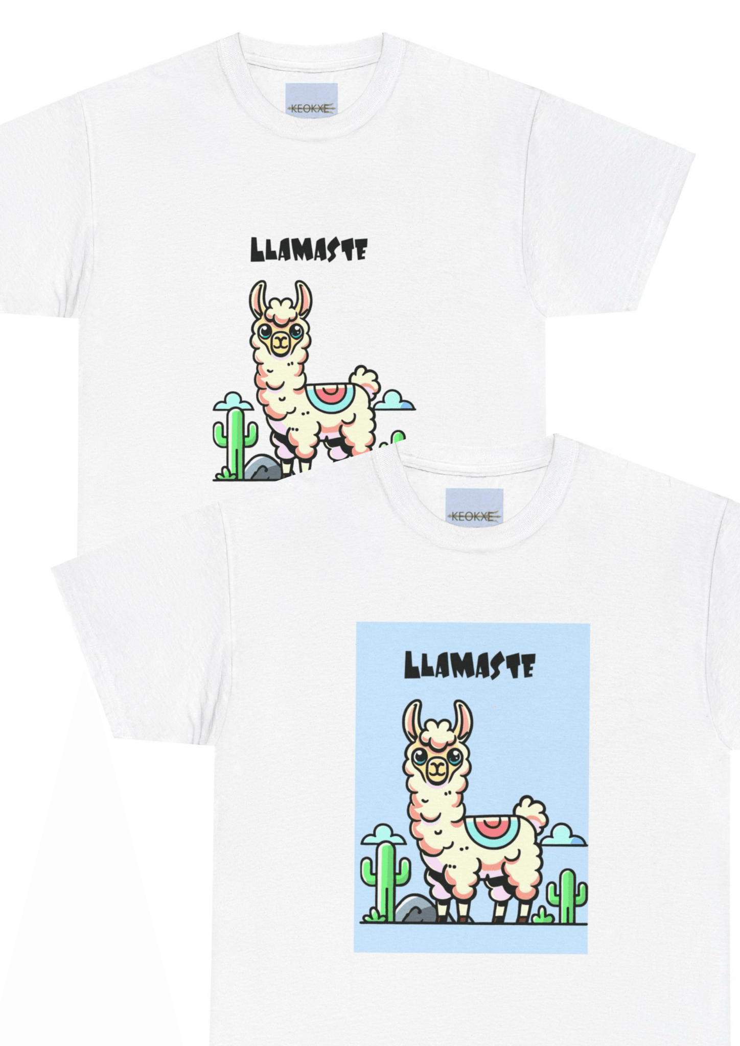 Llamaste – Peaceful & Playful Yoga T-Shirt | Buy Online from The Home Crafters