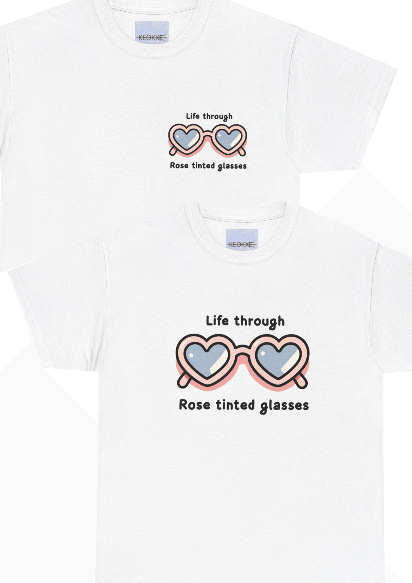 Life Through Rose - Tinted Glasses – Positivity Tee | Buy Online from The Home Crafters