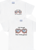 Life Through Rose - Tinted Glasses – Positivity Tee | Buy Online from The Home Crafters
