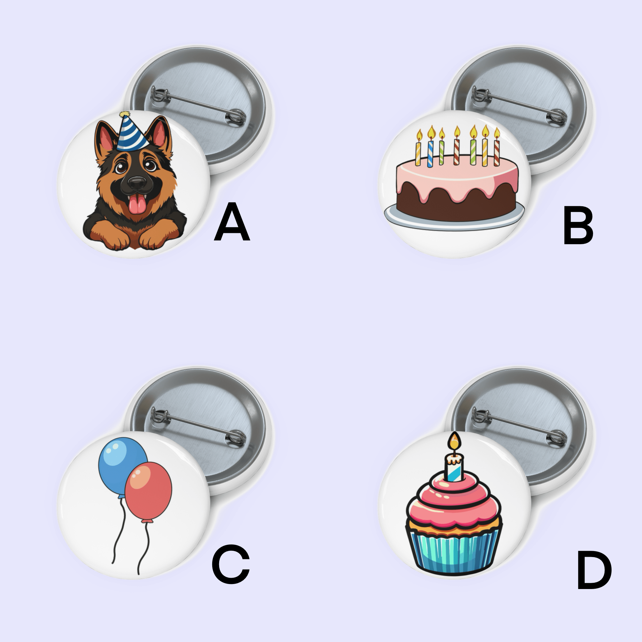 Birthday Celebration Pin Badge Bundle | Buy Online from The Home Crafters