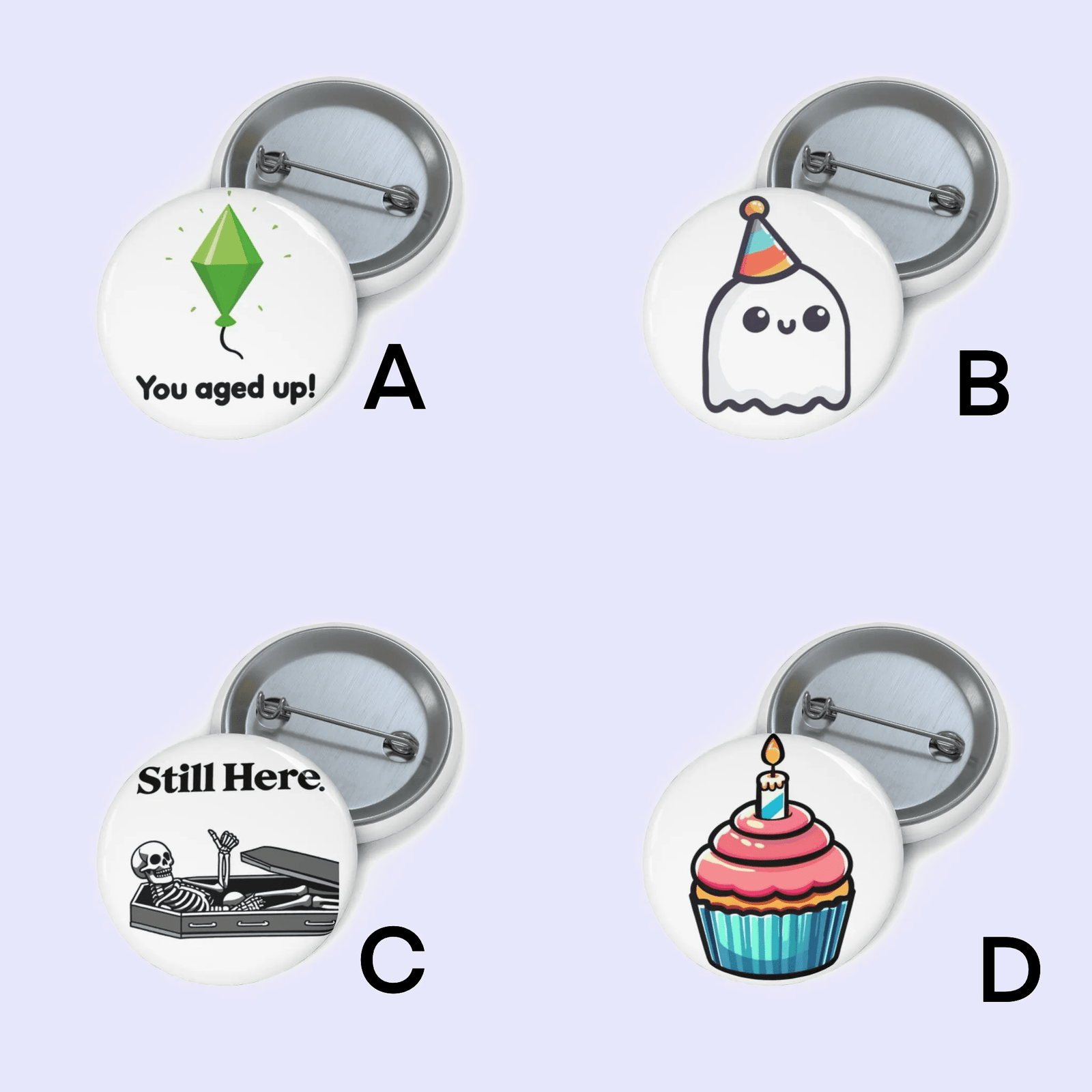 Birthday Fun Pin Badge Bundle | Buy Online from The Home Crafters