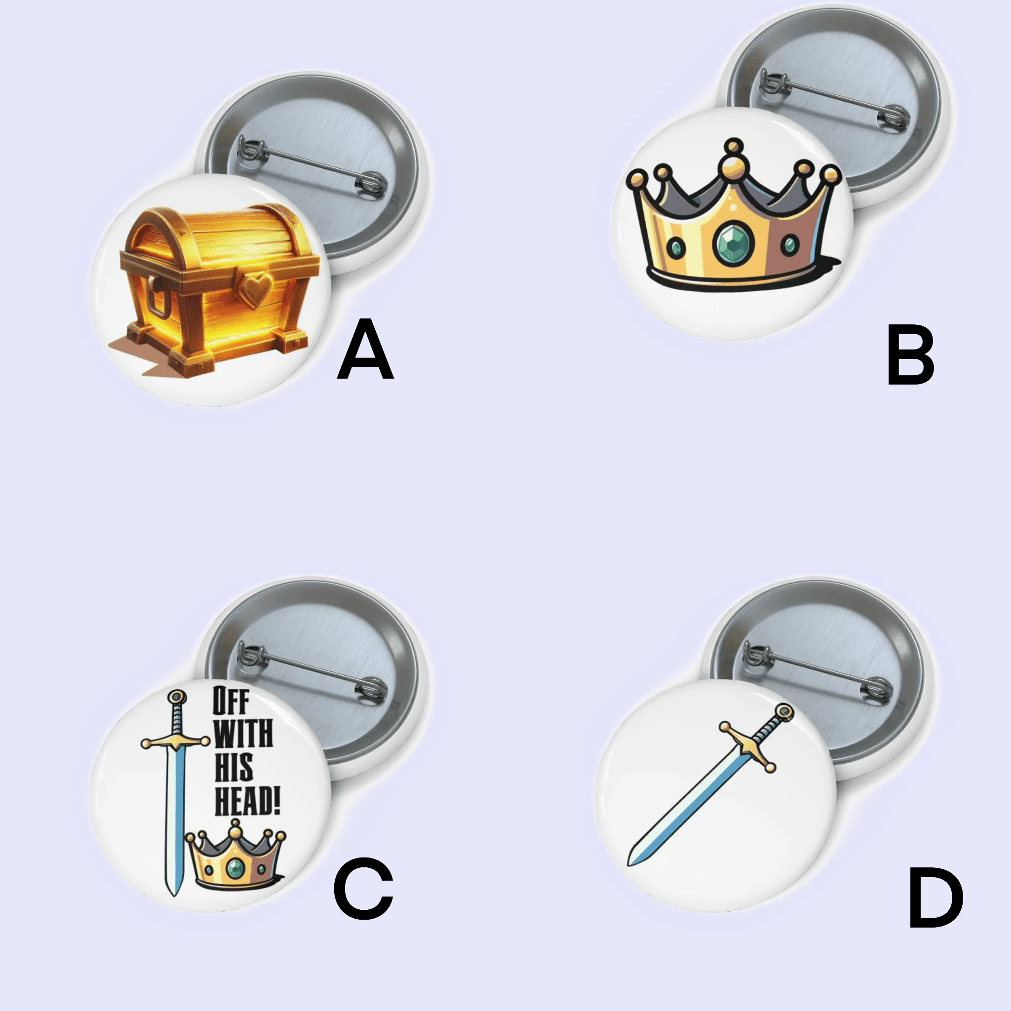 Medieval Pin Badge Bundle | Buy Online from The Home Crafters