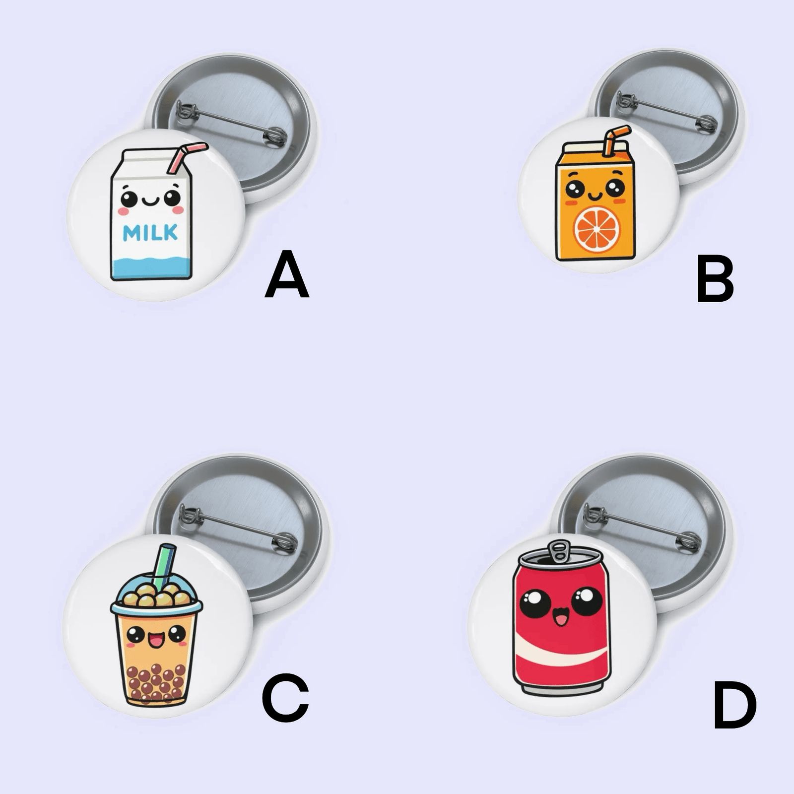 Drinks Pin Badge Set | Buy Online from The Home Crafters