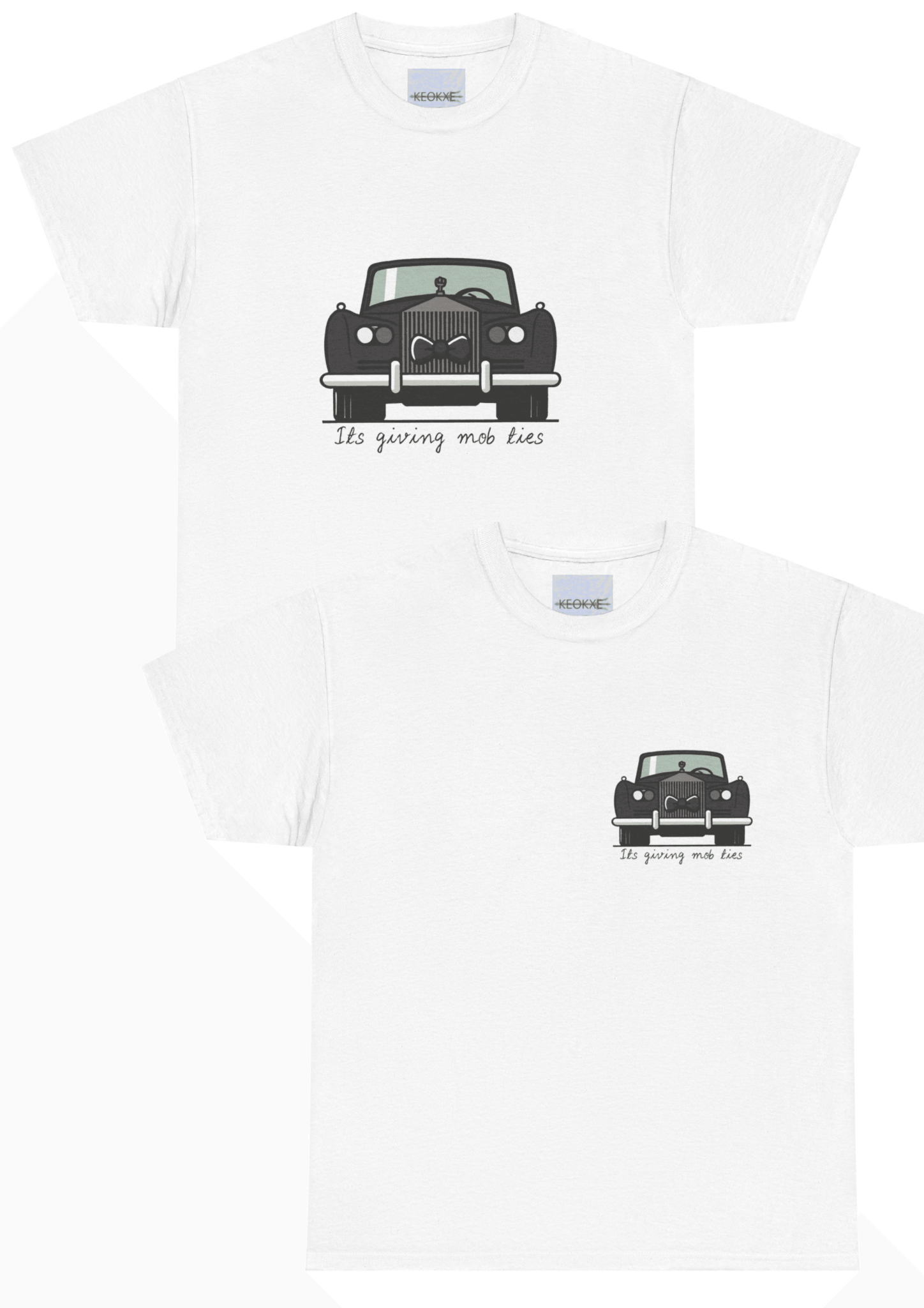 It’s Giving Mob Ties T-Shirt – Rolls Royce Luxury Graphic Tee | Buy Online from The Home Crafters