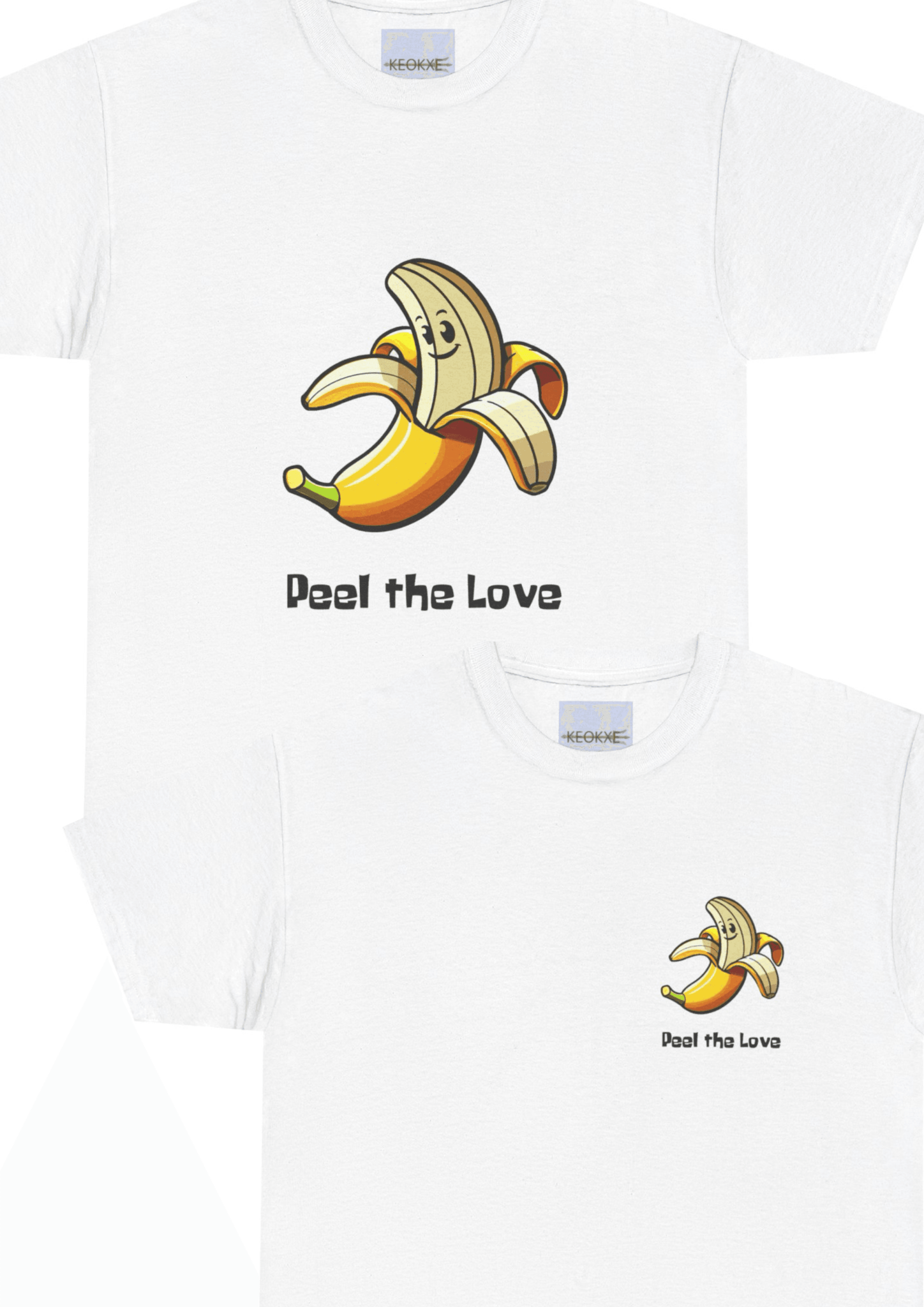 Peel the Love T-Shirt – Cute Banana Pun Graphic Tee | Buy Online from The Home Crafters
