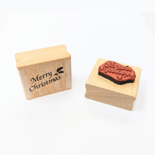 Merry Christmas Traditional Wood Mounted Stamp | Buy Online from The Home Crafters