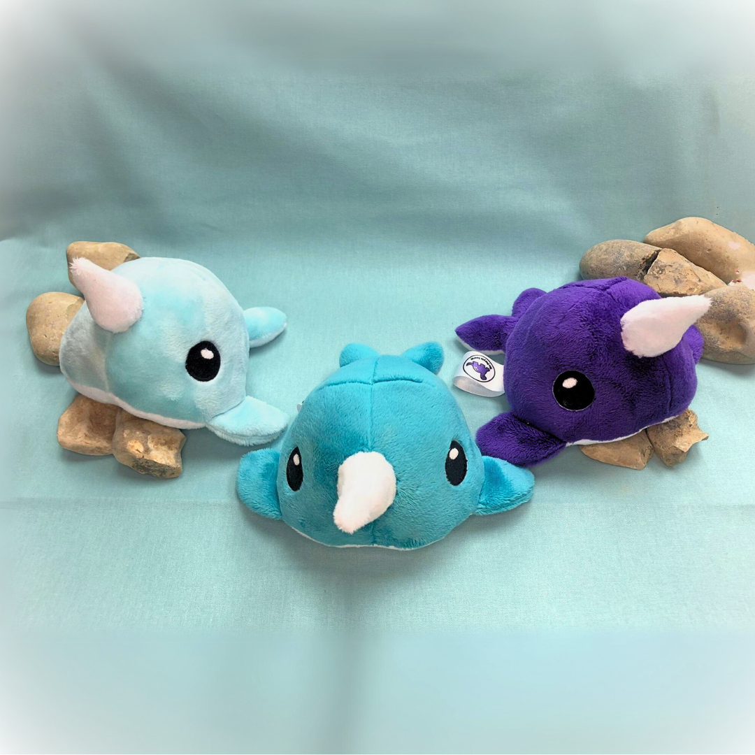 Handmade Soft Toy: Narwhal - The Purple Saurus