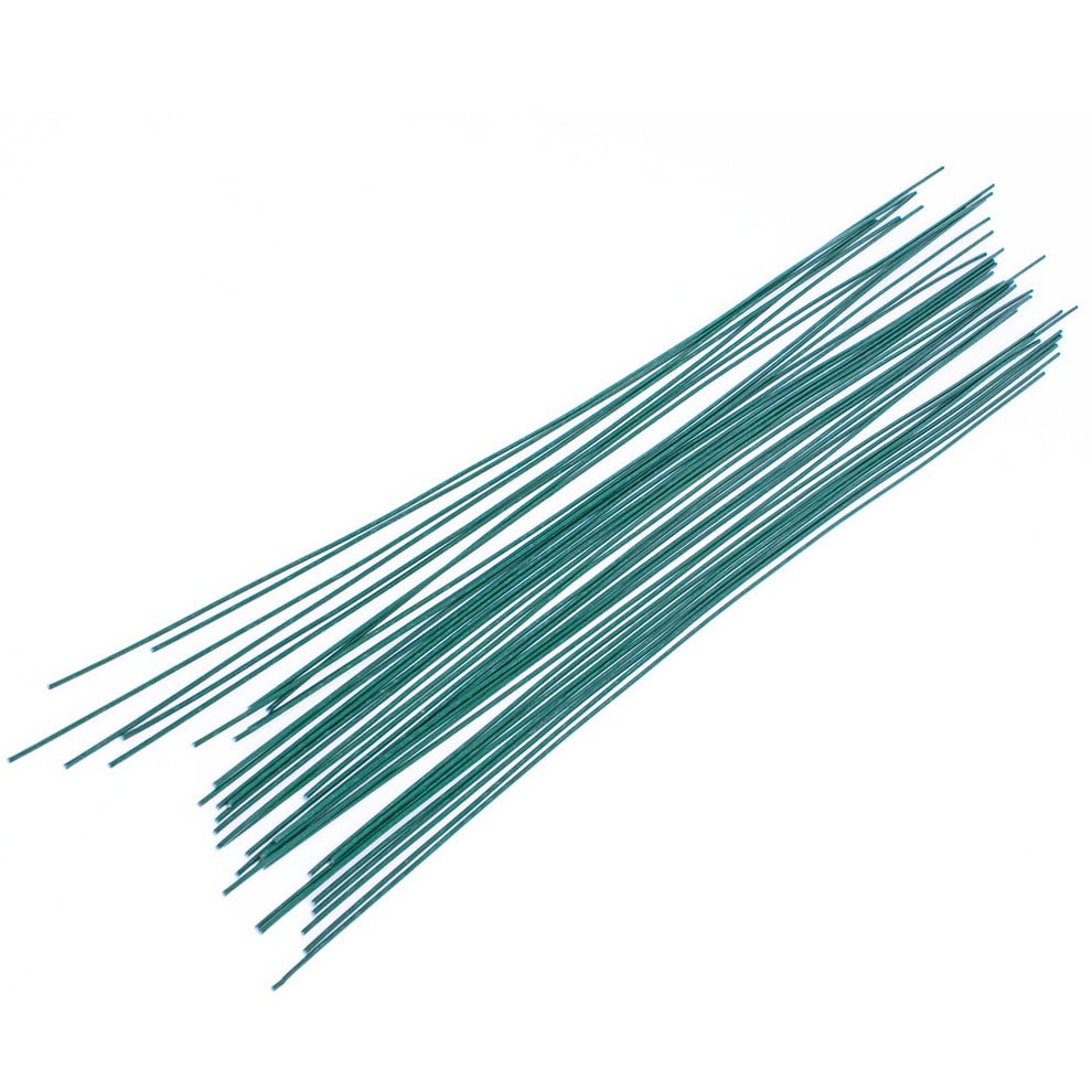 Green Floral Stem Wire 0.9mm x 225mm - 35pc | Buy Online from The Home Crafters