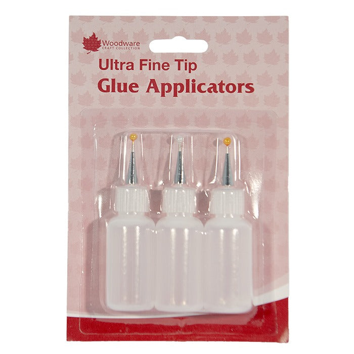 Woodware Ultra Fine Tip Glue Applicator Bottles 3 x 20ml