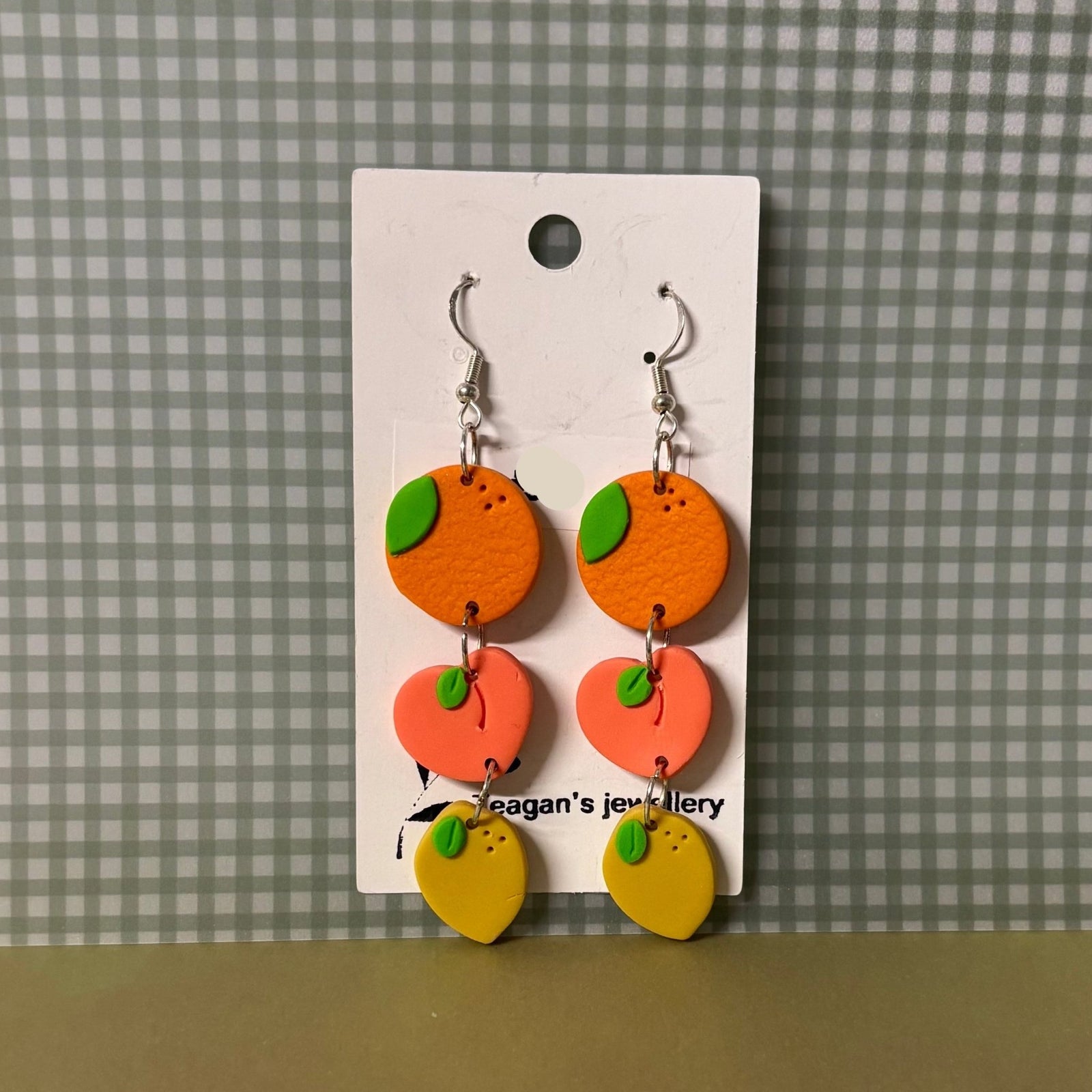 Handmade Polymer Clay Earrings: Fruity dangles - Teagan's Jewellery | Buy Online from The Home Crafters