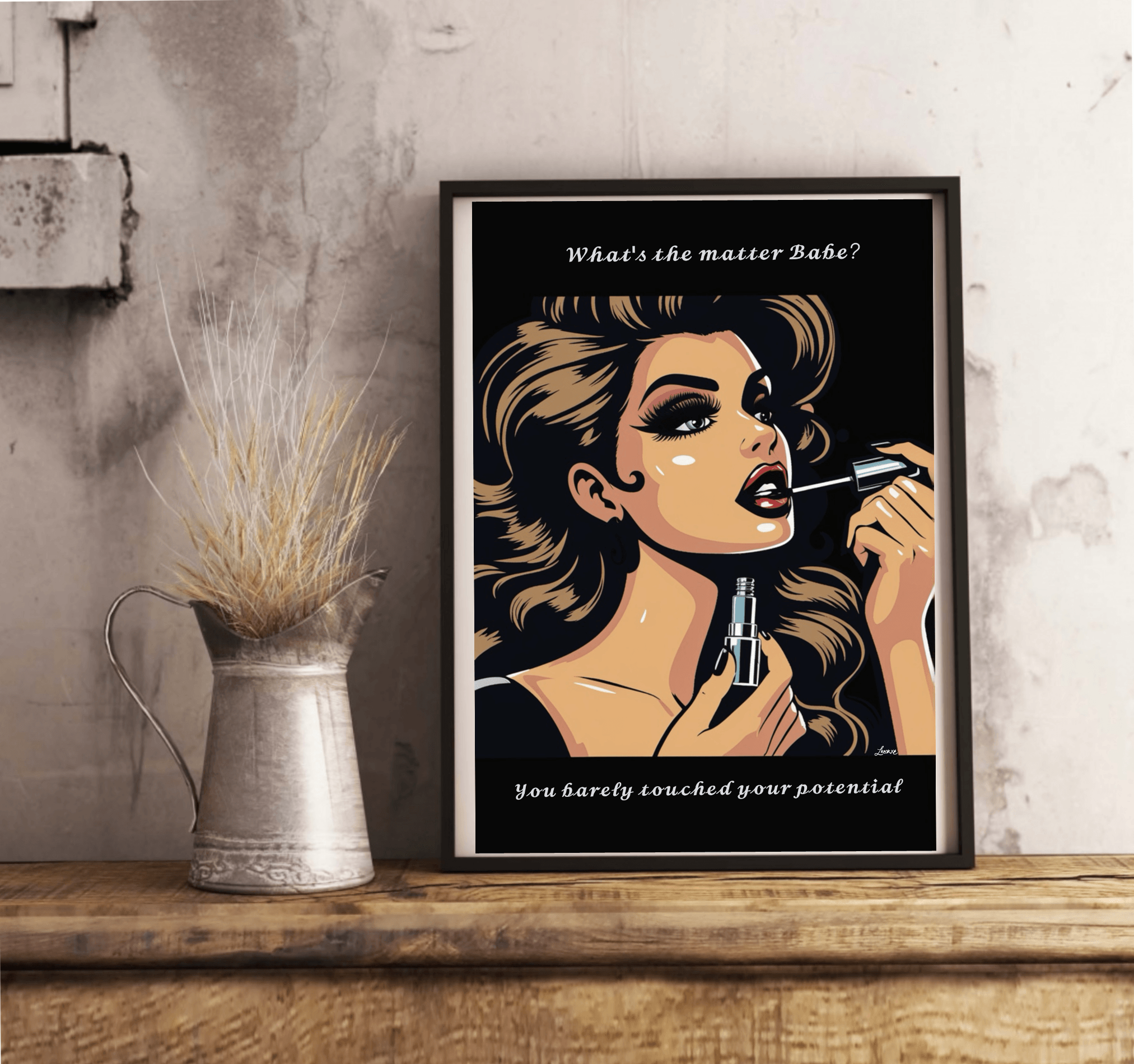 What's the matter babe, you barely touched your potential Print | Buy Online from The Home Crafters