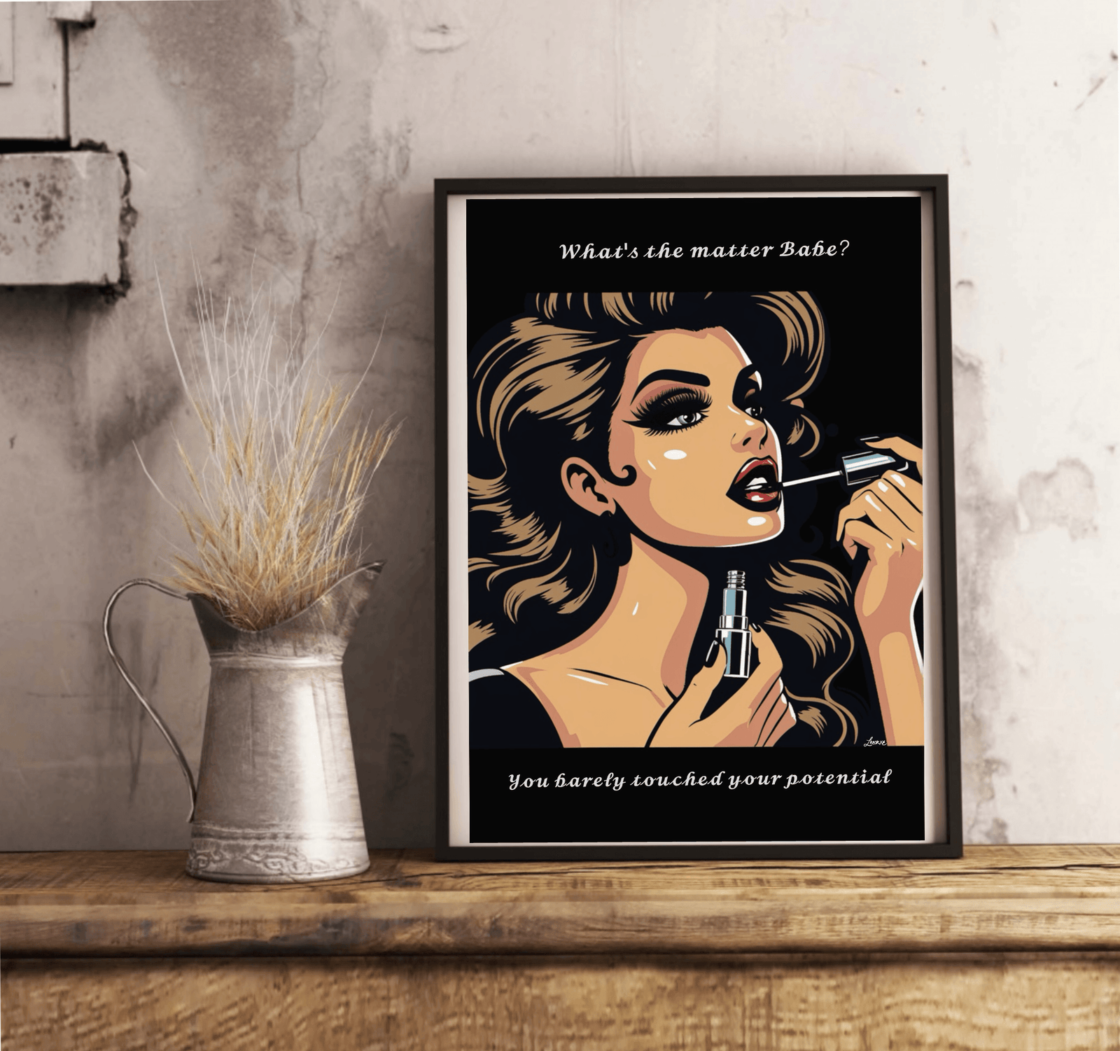 What's the matter babe, you barely touched your potential Print | Buy Online from The Home Crafters
