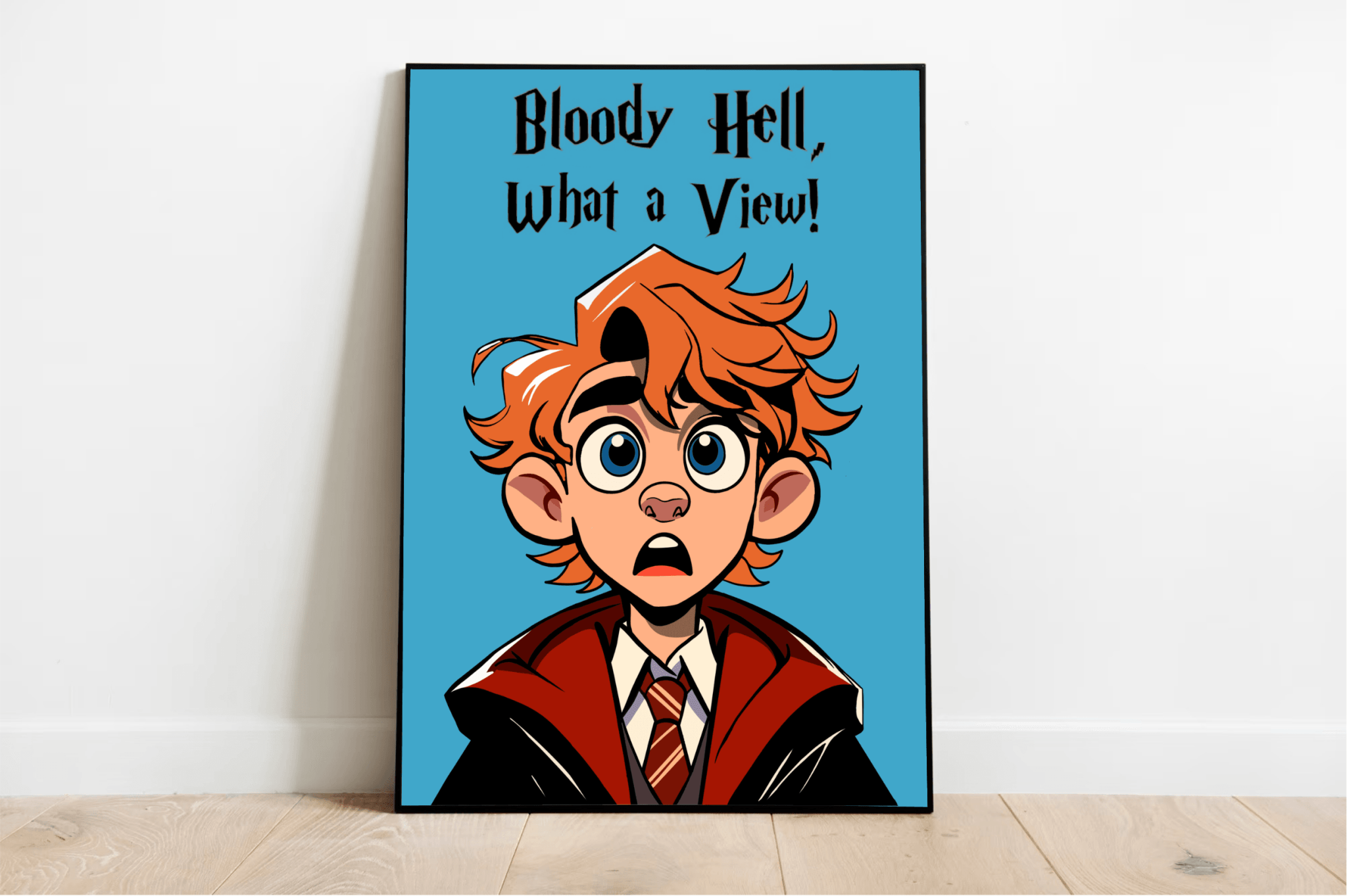 Magical View – Funny Wizard Art Print | Buy Online from The Home Crafters