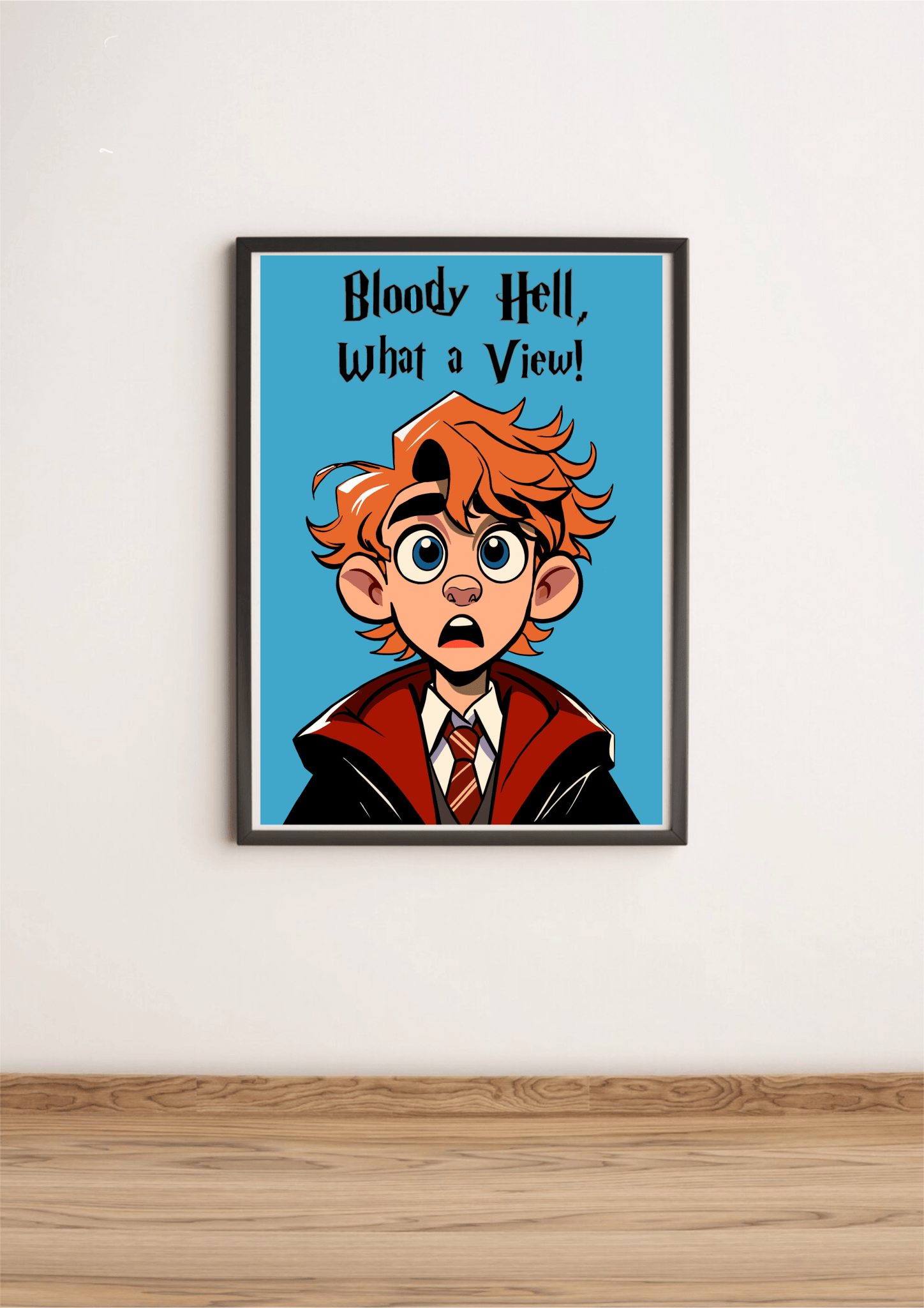 Magical View – Funny Wizard Art Print | Buy Online from The Home Crafters