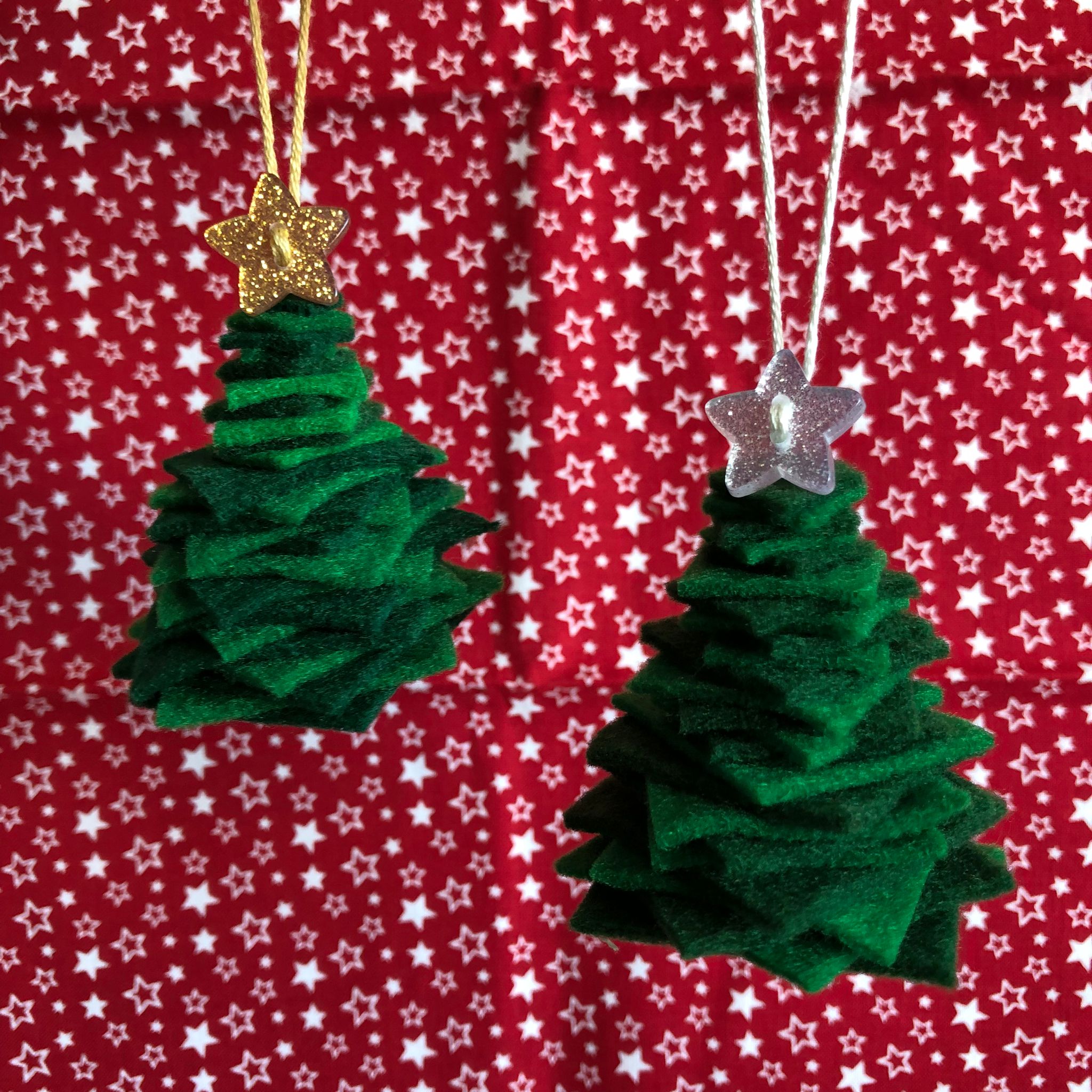 Handmade Hanging Felt Christmas Tree Decoration