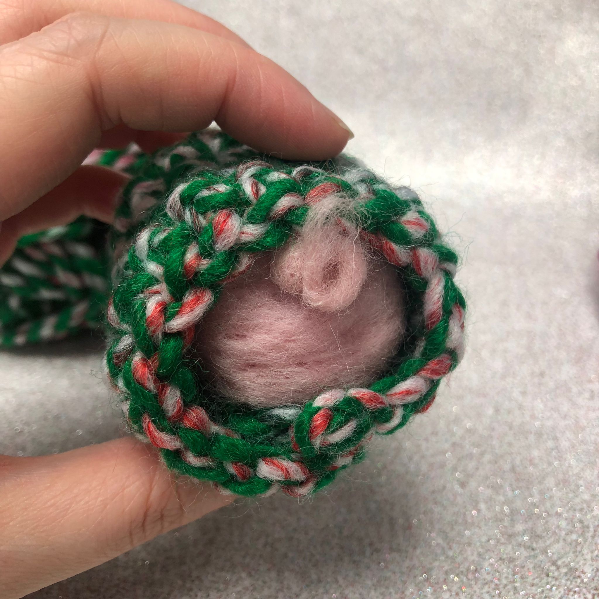 Needle Felted Pigs in Blankets Handmade Decoration