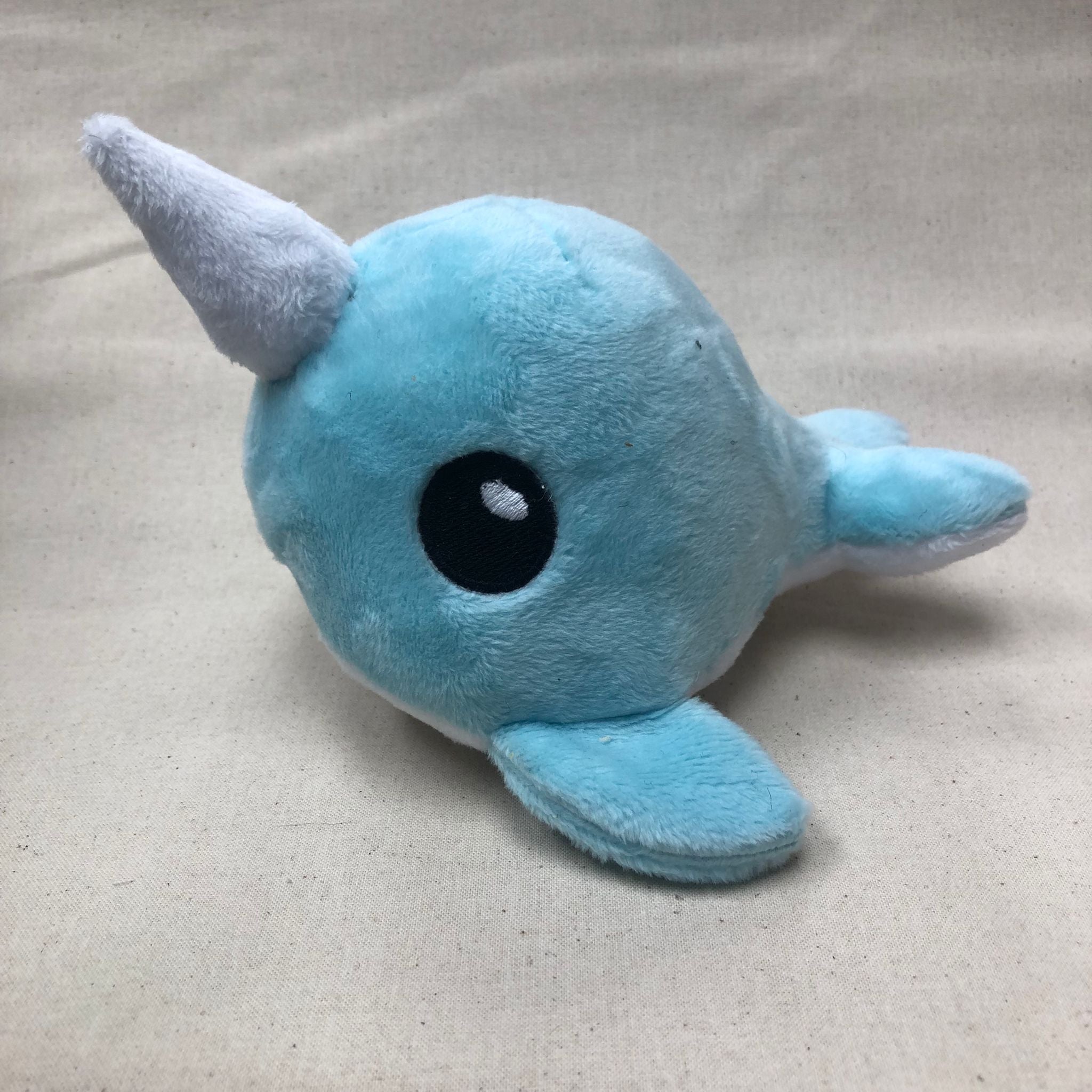 Handmade Soft Toy: Narwhal - The Purple Saurus