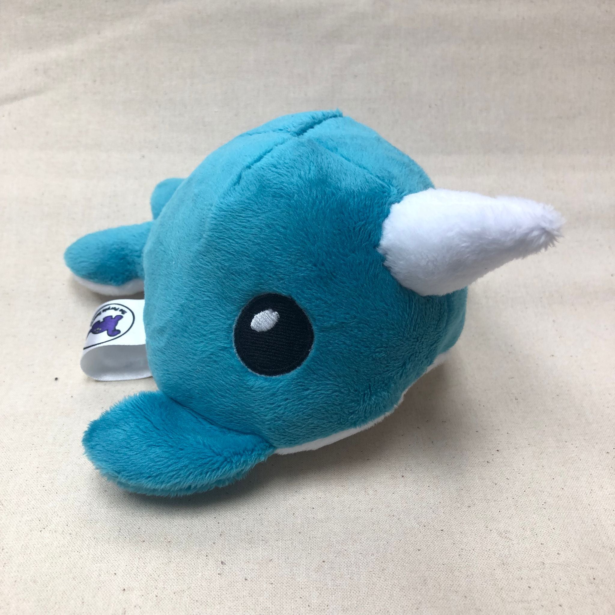 Handmade Soft Toy: Narwhal - The Purple Saurus