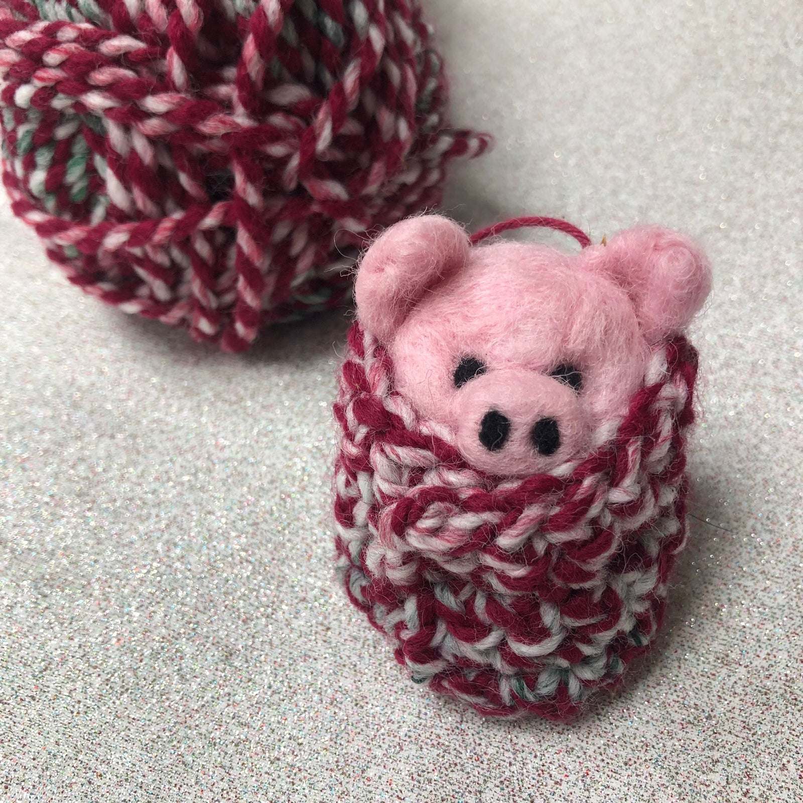 Needle Felted Pigs in Blankets Handmade Decoration | Buy Online from The Home Crafters