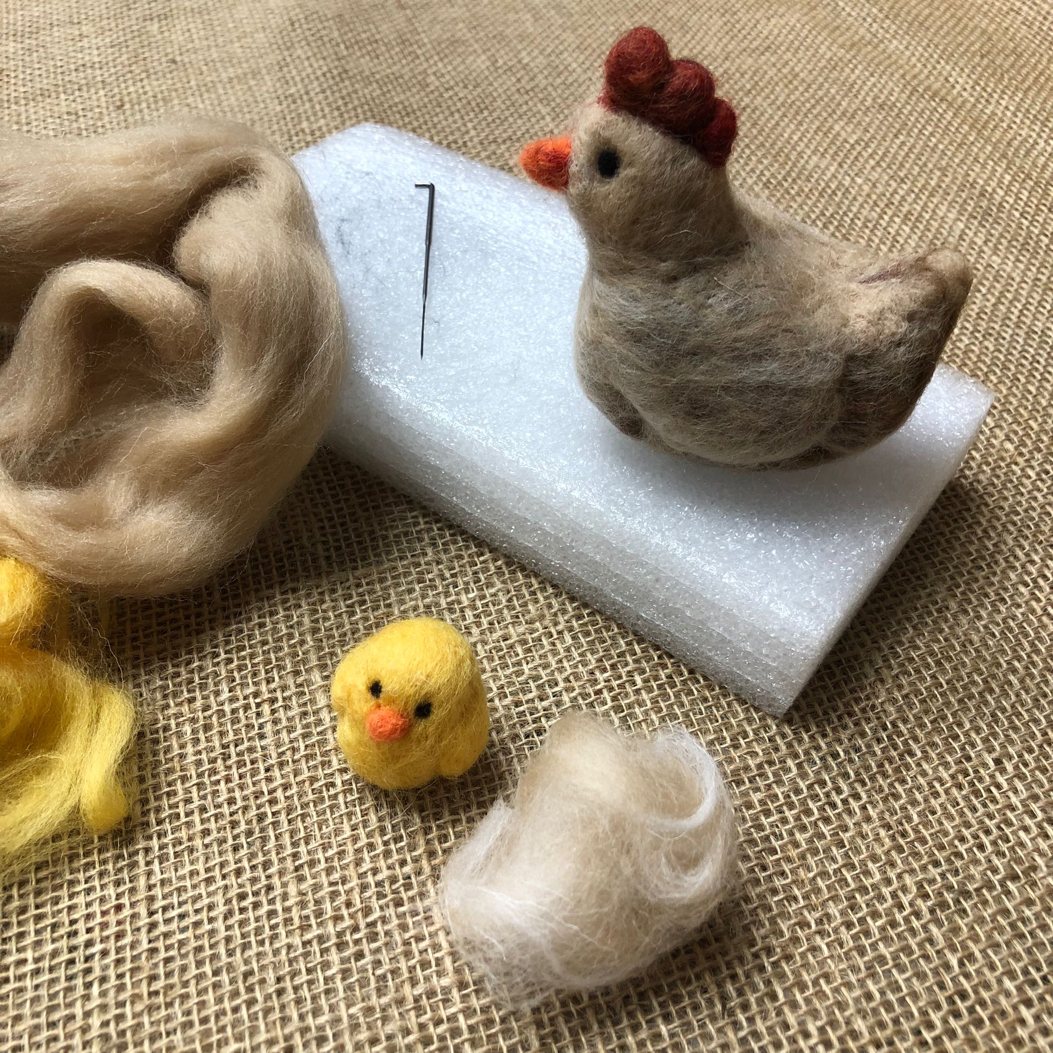 Needle Felting for Beginners: Easter Hen & Chick - Saturday 1st March