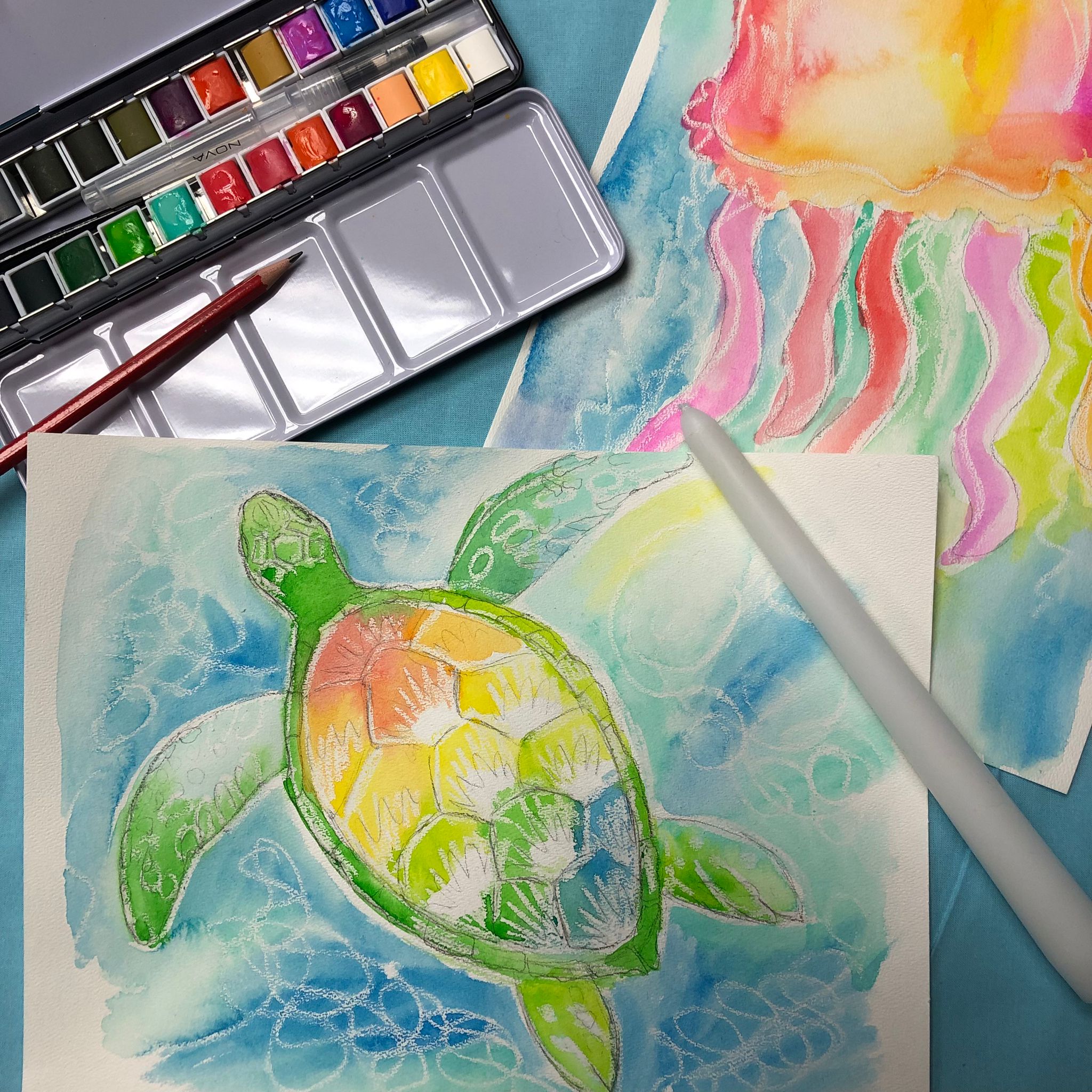 Crafting for Kids: Watercolour & Wax Painting - Tuesday 18th February