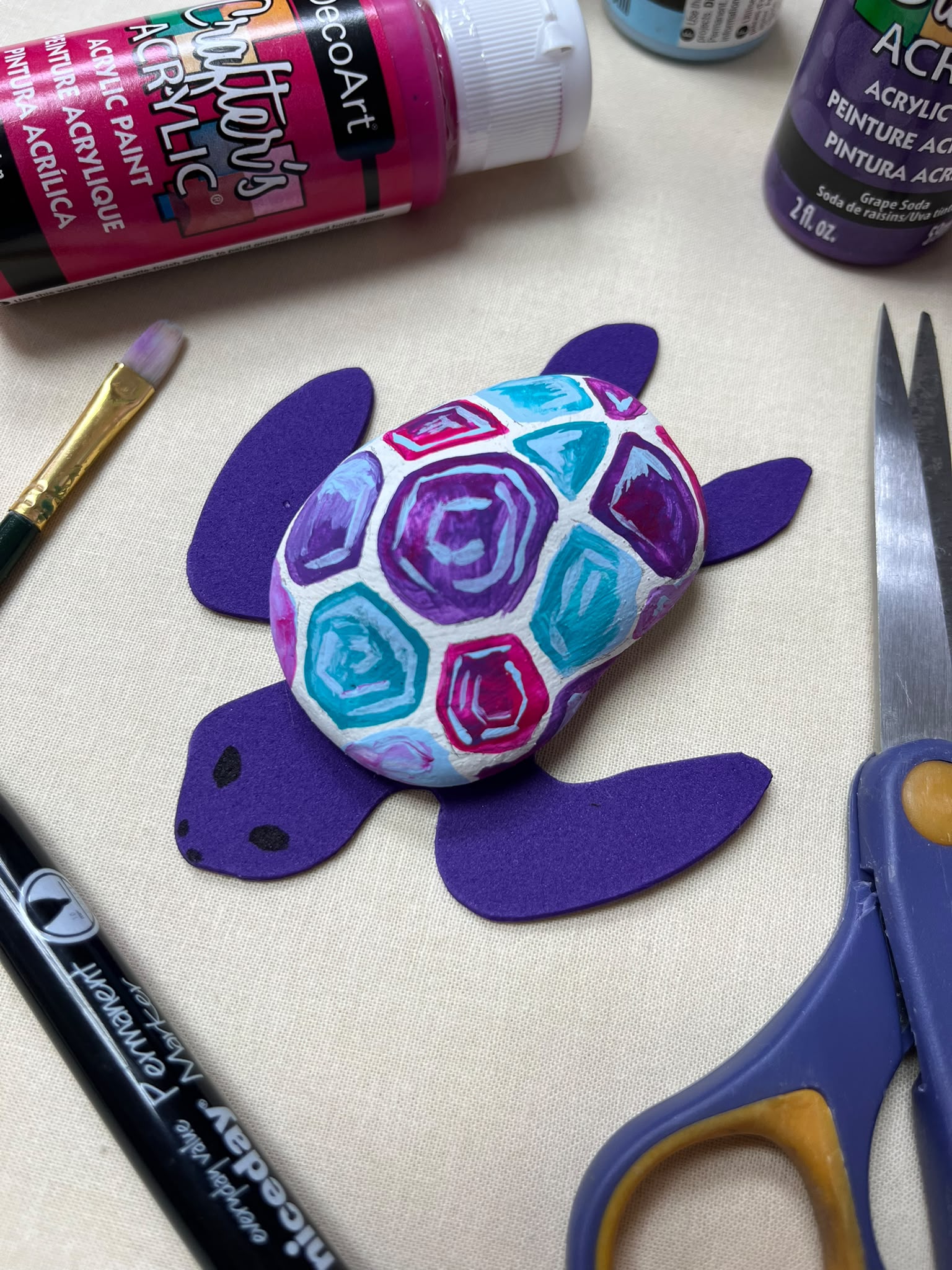 Kids Craft Workshops: Turtle Pet Rocks - Thursday 30th July | Buy Online from The Home Crafters