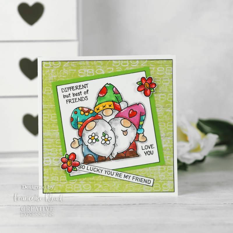 Woodware Singles Francoise Read Clear Stamp Set: Happy Strips - 4 x 6in | Buy Online from The Home Crafters