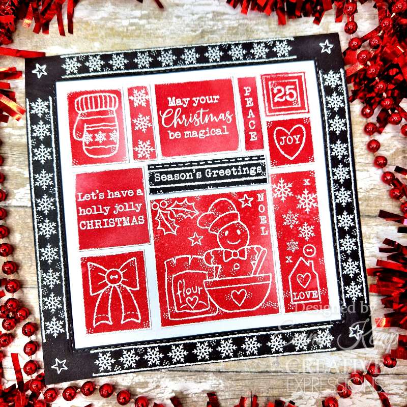 Woodware Singles Francoise Read Clear Stamp Set: Christmas Celebrations - 8 x 2.6in | Buy Online from The Home Crafters