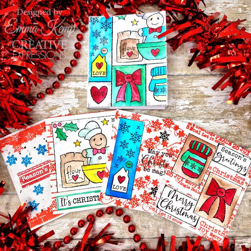 Woodware Singles Francoise Read Clear Stamp Set: Christmas Celebrations - 8 x 2.6in | Buy Online from The Home Crafters