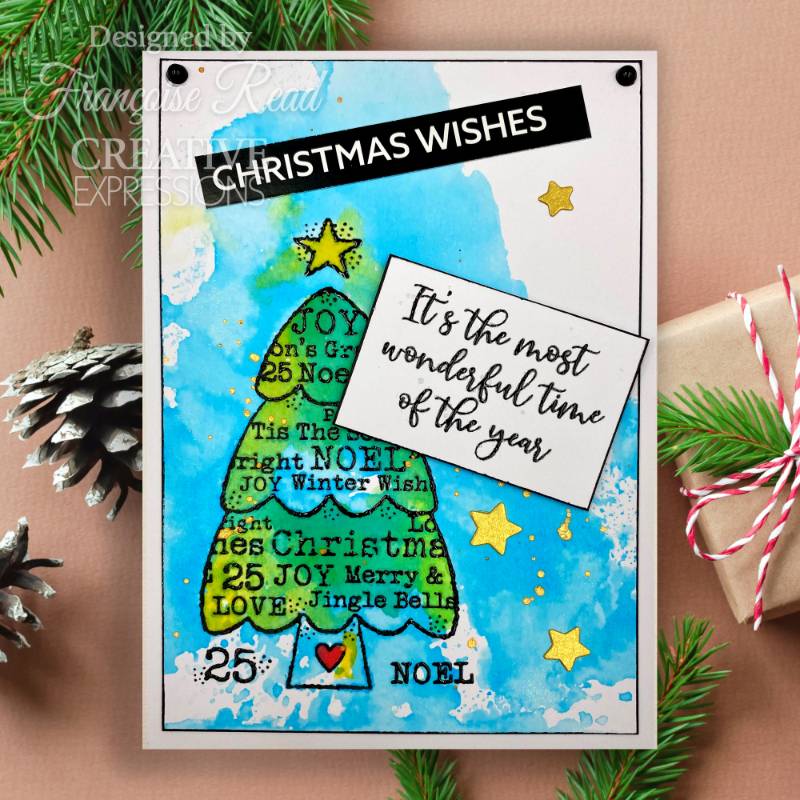 Woodware Singles Francoise Read Clear Stamp Set: Christmas Celebrations - 8 x 2.6in | Buy Online from The Home Crafters