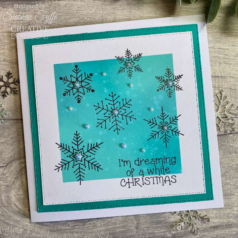 Woodware Singles Jane Gill Clear Stamp Set: Paintable Baubles Snowflakes -  4 x 6in