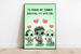 Zombie Love Art Print | Cute Survival Kit Undead Decor | Buy Online from The Home Crafters