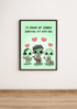 Zombie Love Art Print | Cute Survival Kit Undead Decor | Buy Online from The Home Crafters