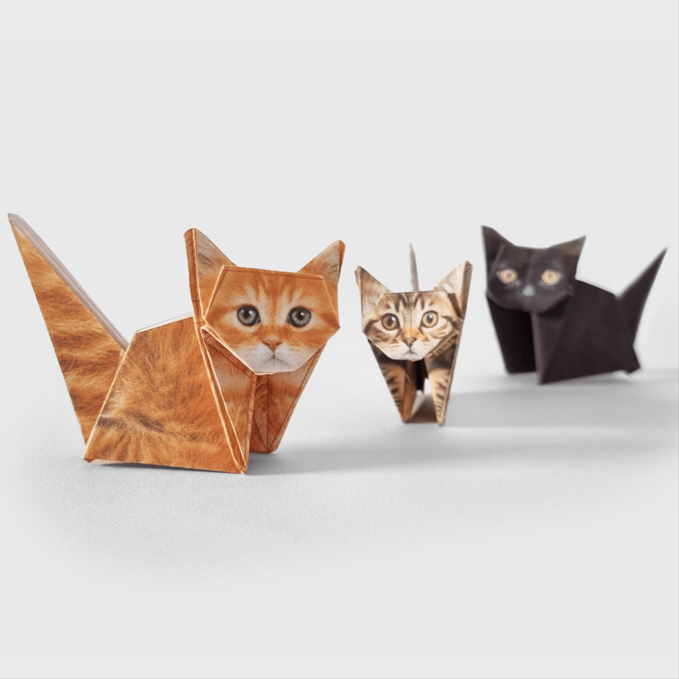 Paper Cats | Perfect For Cat Lovers | Cute DIY Origami Kit | Buy Online from The Home Crafters