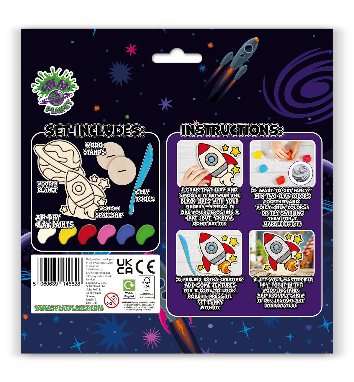 Space Clay Colouring Kit