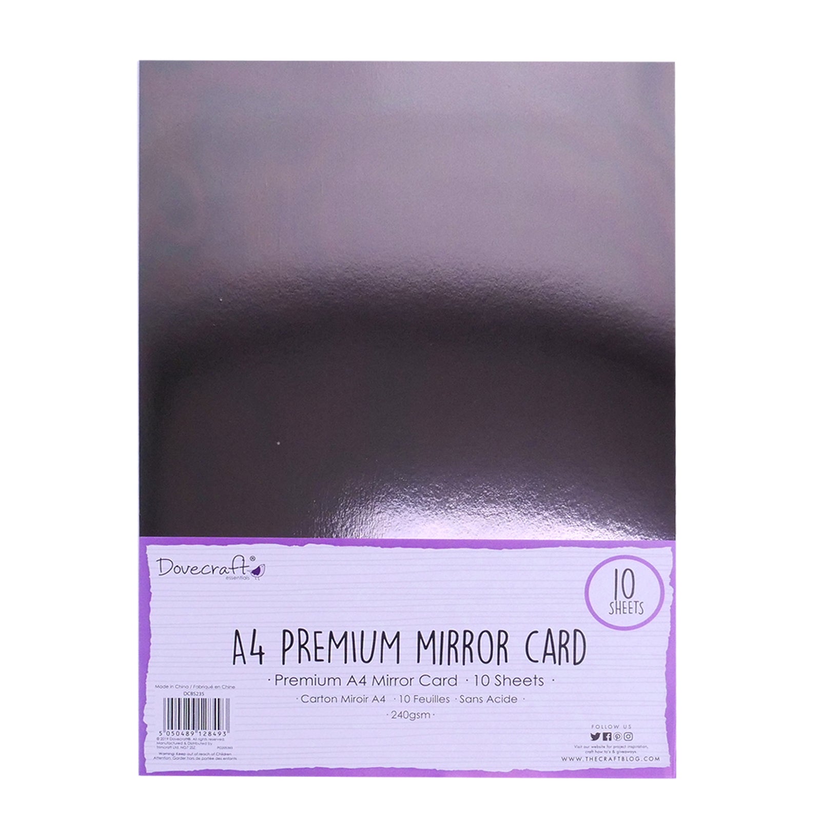 Dovecraft A4 Premium Mirror Card - 10pk