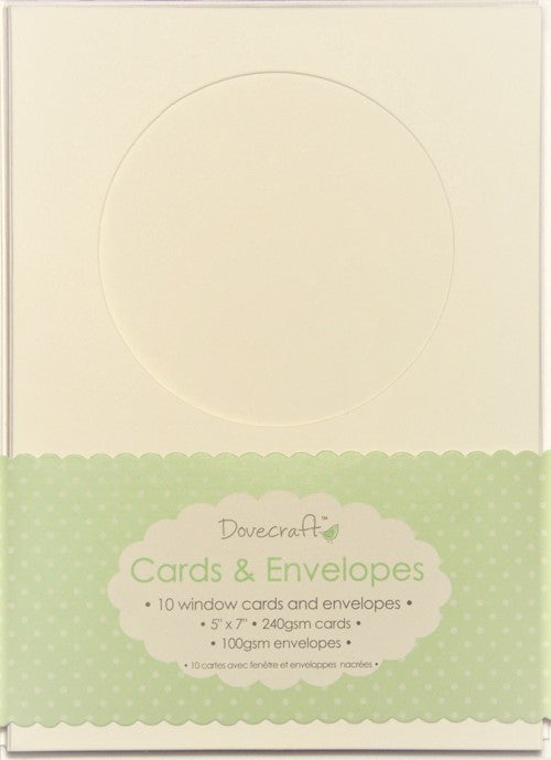 Dovecraft Cards & Envelopes - Window Aperture - 10pk