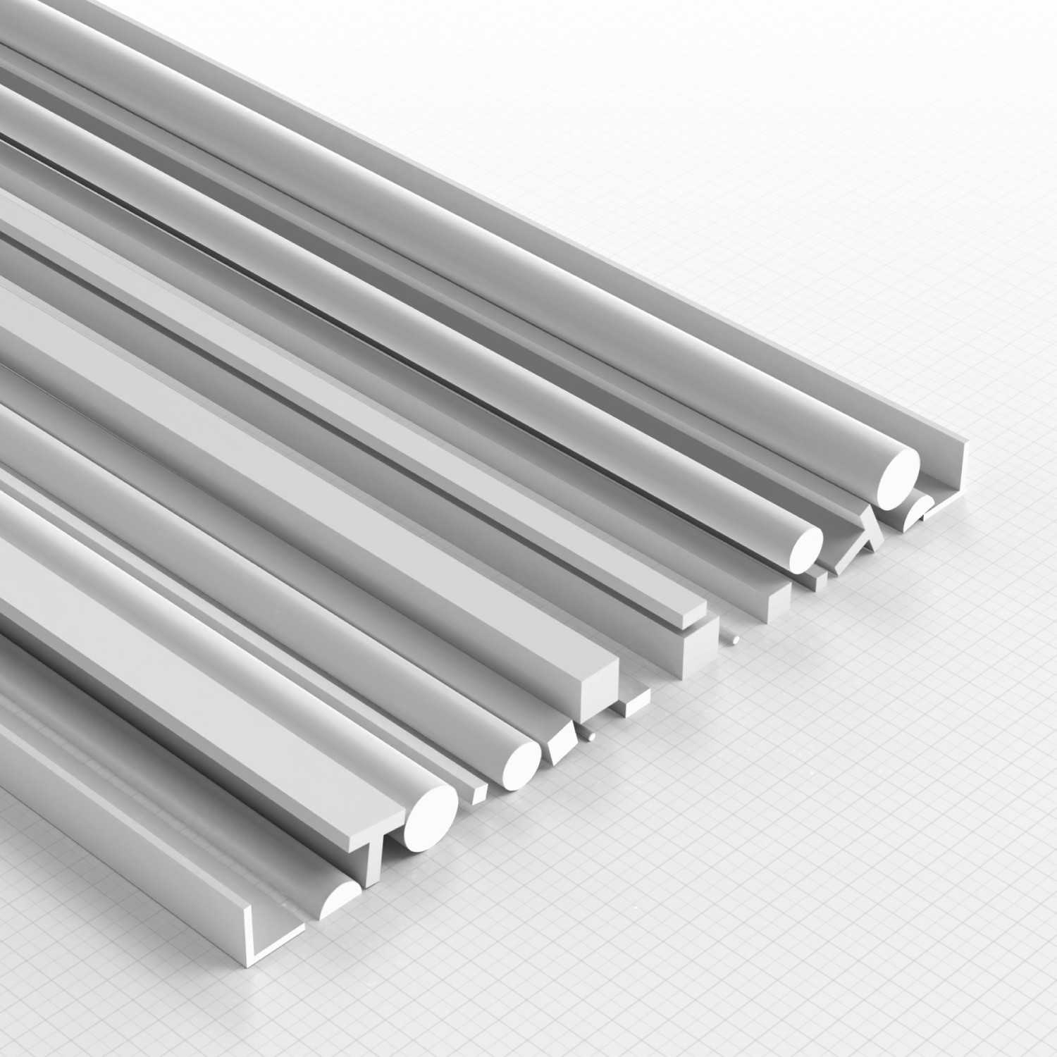 ABS Plasticard Profile: Rods Variety Pack - 20pc