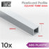 ABS Plasticard Profile: Square Tube 250mm (choose your diameter)
