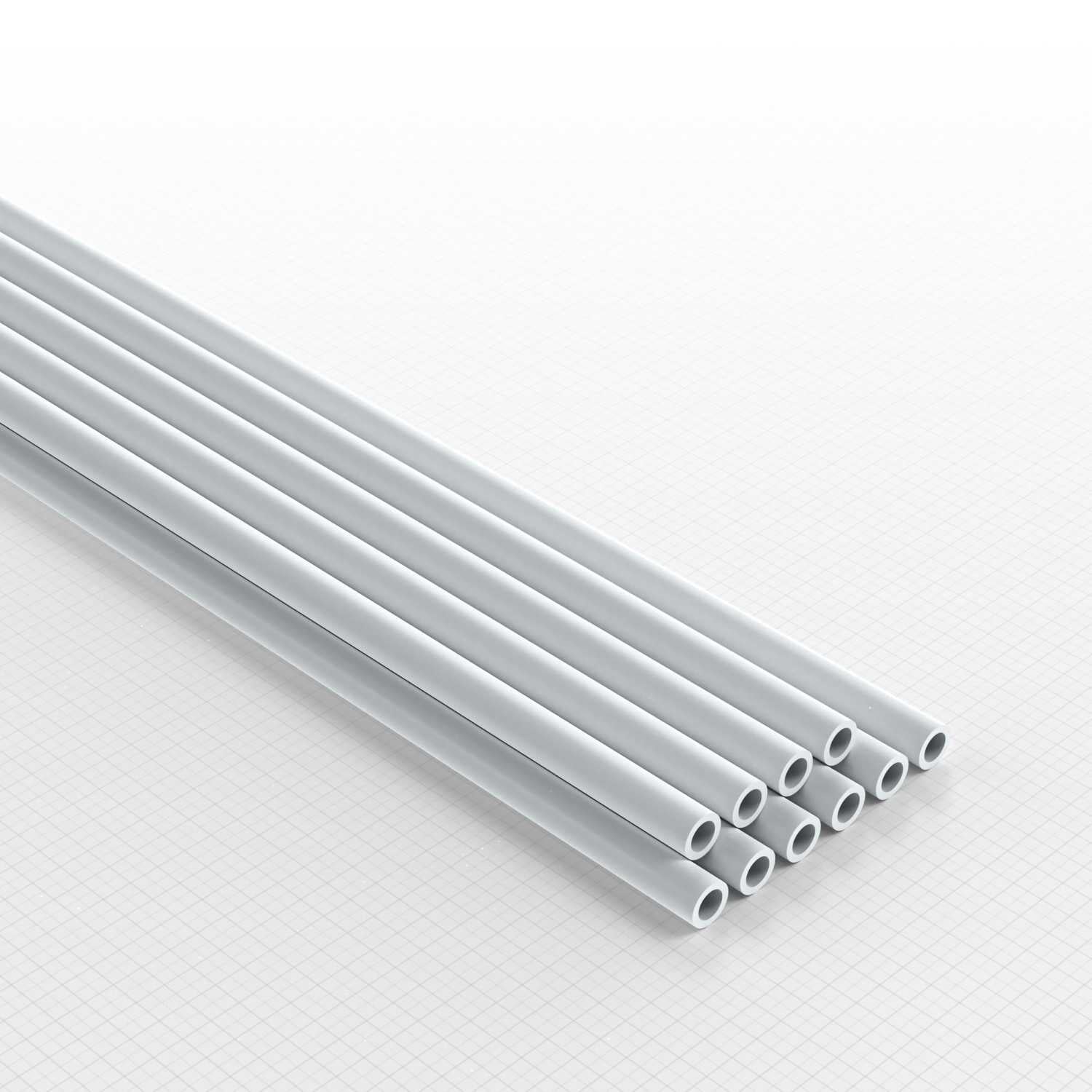 ABS Plasticard Profile: Tube 250mm (choose your diameter)