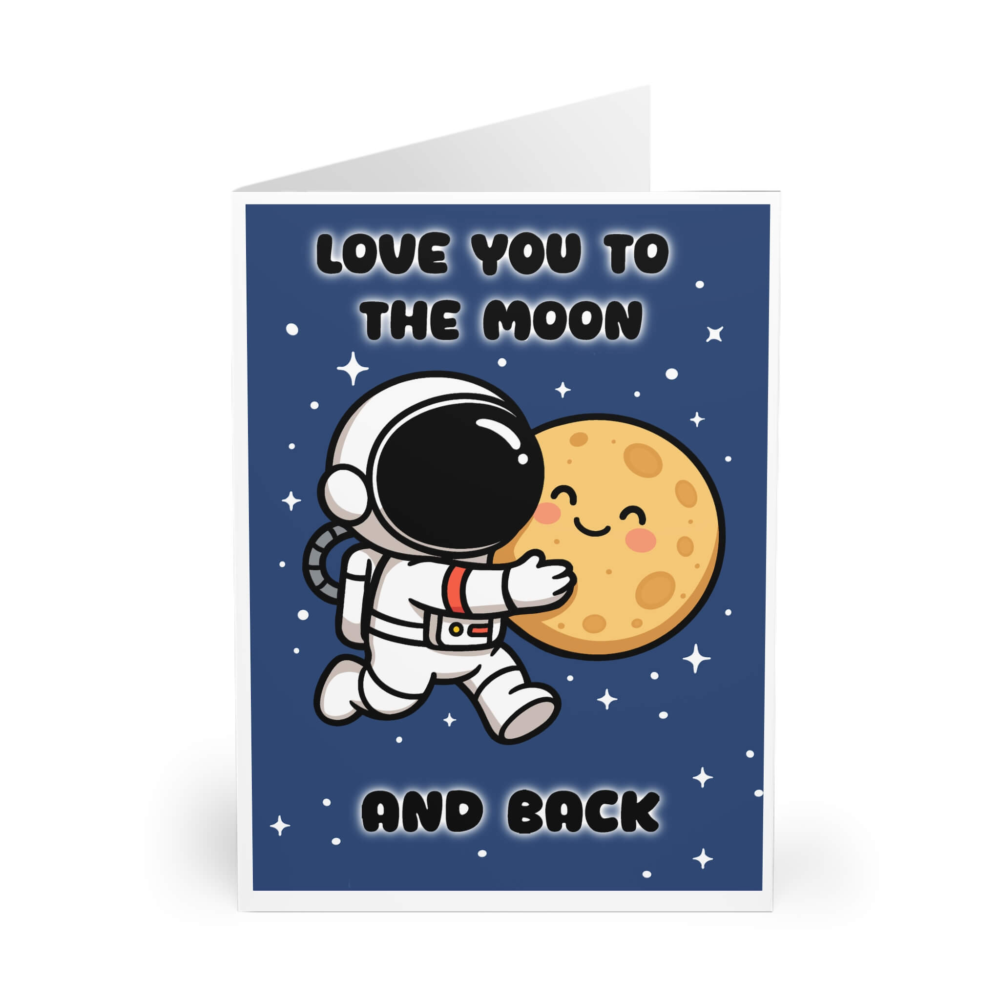 Love You to the Moon Card – Cute Astronaut Space Design | Buy Online from The Home Crafters