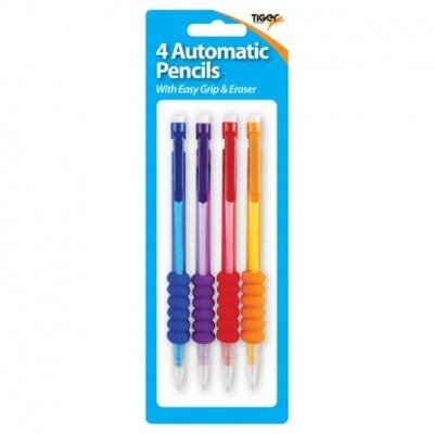 Tiger: Automatic Pencils - 4pc | Buy Online from The Home Crafters